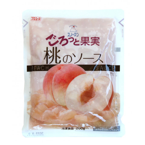 キユーピー スノーマン ごろっと果実 桃のソース 200g×1袋の商品画像
