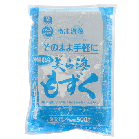 .. freezing seaweed that way easily beautiful . sea mozuku 500g