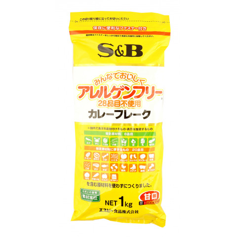 エスビー食品 アレルゲンフリー 28品目不使用 カレーフレークN 1kg×1袋の商品画像