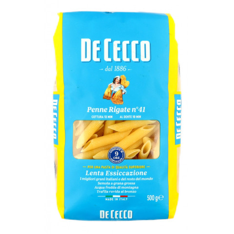 DE CECCO ディ・チェコ No.41 ペンネ リガーテ 500g×1個 パスタの商品画像