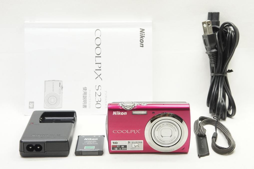 ニコン クールピクス COOLPIX S230（ローズレッド） コンパクト
