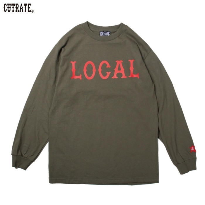 CUT-RATE カットレイト cutrate トップス Tシャツ カットソー LOCAL L/S T-SHIRT ロンTEE ロングスリーブTシャツ  クルーネックTシャツ 長袖Tシャツ :cutrate-110210206:AMPERE 通販 
