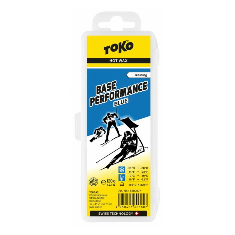 tokoTOKO BASE PERFORMANCE голубой 120g основа HOT WAX лыжи hot воск 
