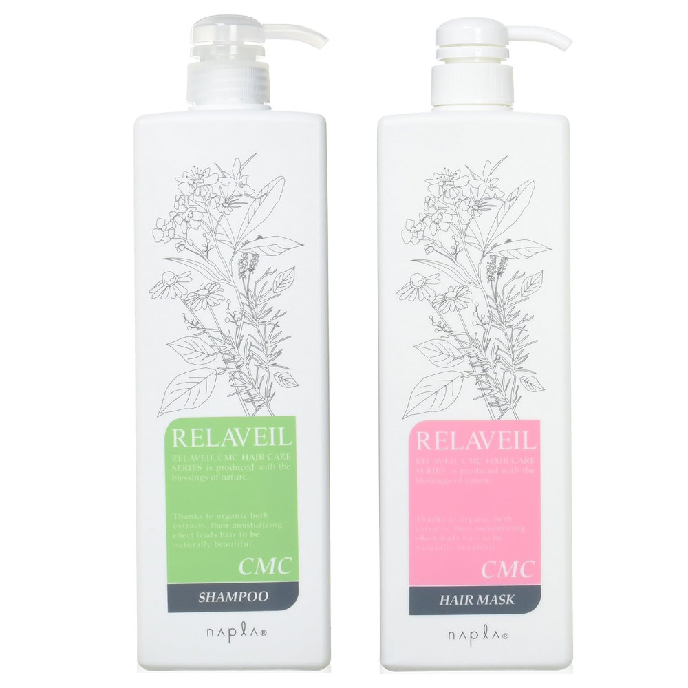 ナプラ リラベール CMCシャンプー＆ヘアマスク ポンプセット（1000ml＋1000g）×1個の商品画像