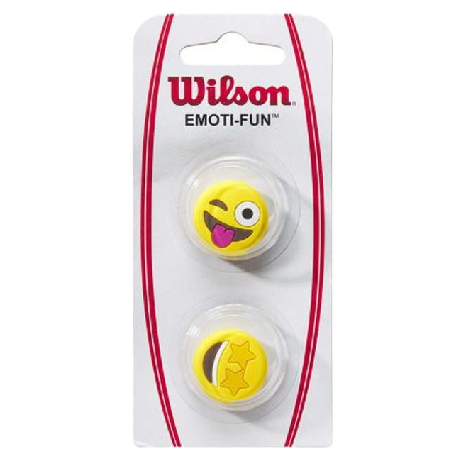 Wilson Wilson EMOJI DAMPENER 振動止め WR8405201001-WINKING T.OUT×STAR EYES （21y10m） 2種1組 テニス用品小物の商品画像