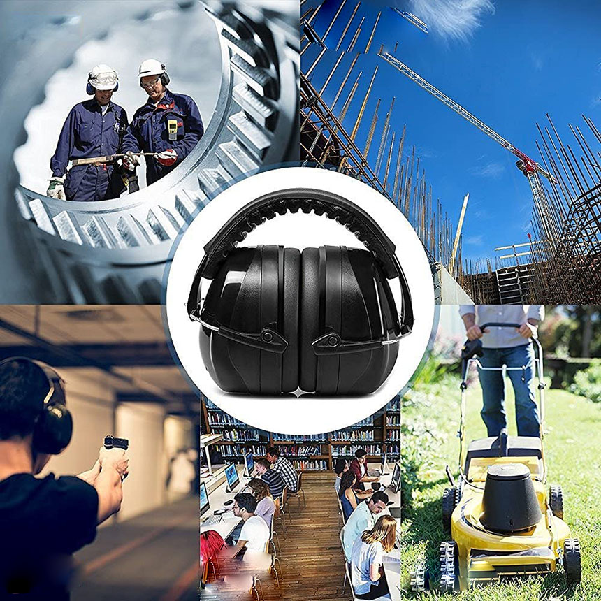  soundproofing earmuffs noise prevention . sound measures headphone type . sound price 34dB comfortable reduction adjustment earmuffs . a little over reading sleeping cheap . travel tere Work /. a little over / factory / work place 