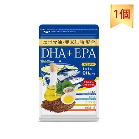 seedcoms シードコムス DHAEPA エゴマ油 亜麻仁油配合 約3ヵ月分 90粒 DHA、EPA、オメガ3の商品画像