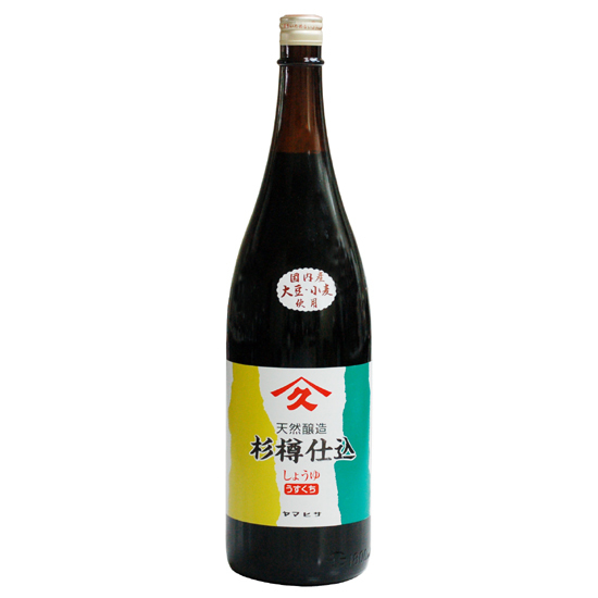 ヤマヒサ 純正淡口しょうゆ 瓶 1.8L×1本の商品画像