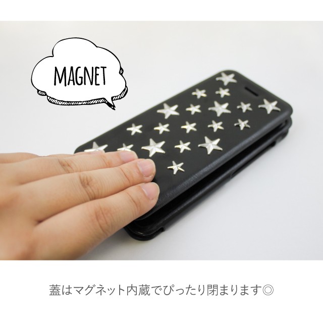 Iphone Se ケース Iphone8 ケース メンズ Star Stud Diary スター スタッズ 手帳型 ケース カバー Iphone7ケース 手帳 財布 おしゃれ メンズ 星 カード Angelique Paypayモール店 通販 Paypayモール