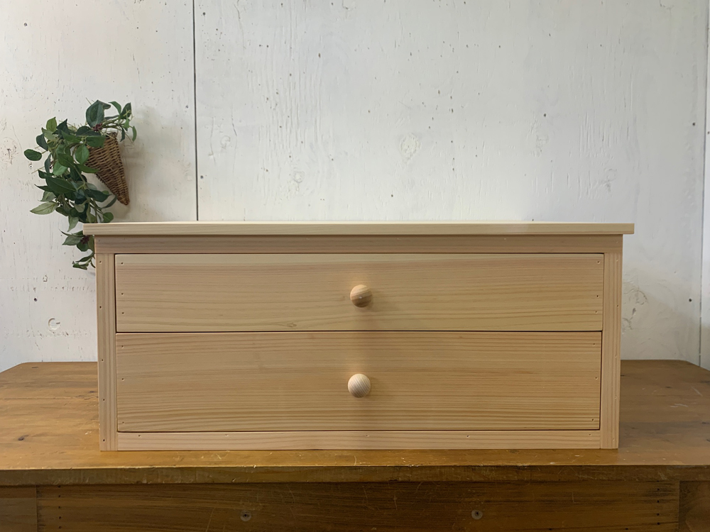  two step drawer wooden knob light oak 60×41.5×25cmdo lower chest hand made wooden hinoki accepting an order made 