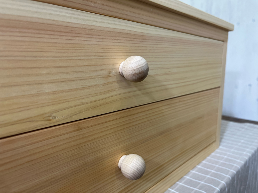  two step drawer wooden knob light oak 60×41.5×25cmdo lower chest hand made wooden hinoki accepting an order made 