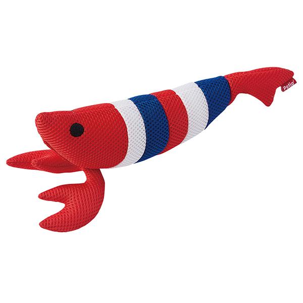 ペティオ 猫用おもちゃ らくらくデンタルTOY けりぐるみ 歯みがき上手なエビ×1個の商品画像