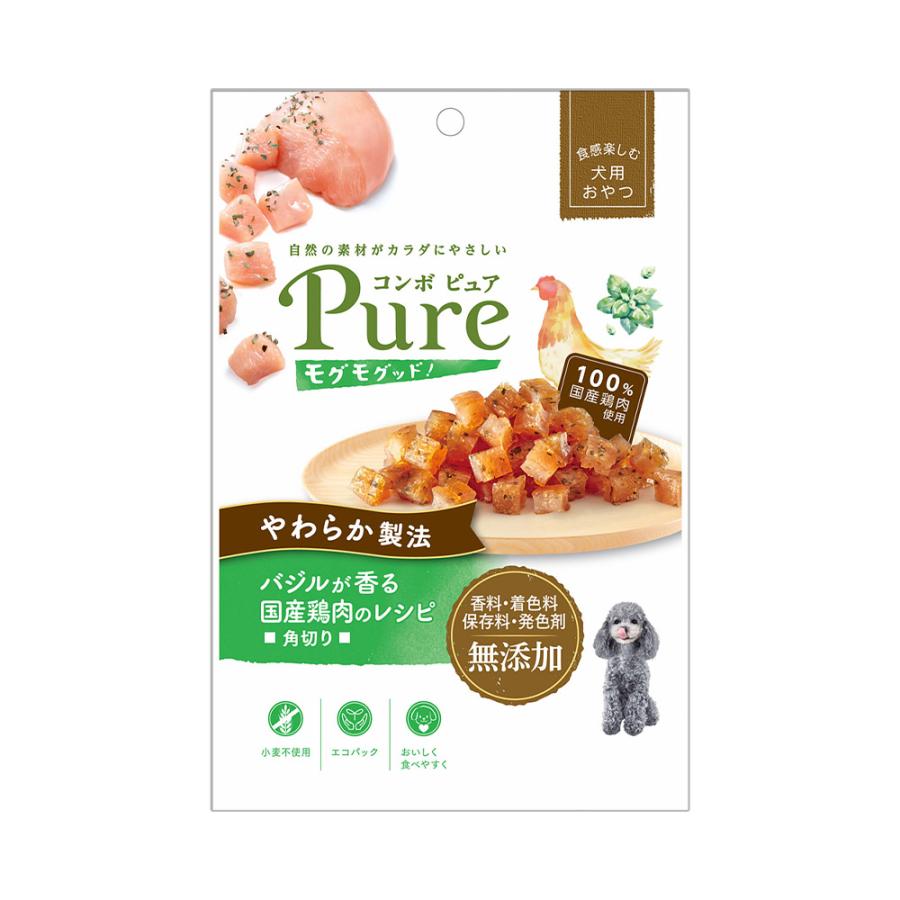 コンボ ピュア ドッグ モグモグッド バジルが香る国産鶏肉のレシピ 角切り 50g×1個