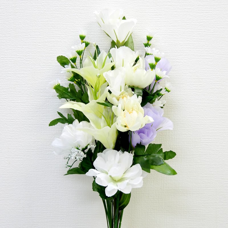  artificial flower . flower .. for family Buddhist altar for ... O-Bon white arrange large 1 bundle 