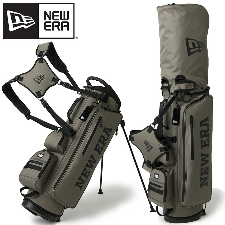 ニューエラゴルフ ワードマークロゴ スタンド式 キャディーバッグ 9型 ベーシックポーチ付き 14747162 日本正規品の商品画像