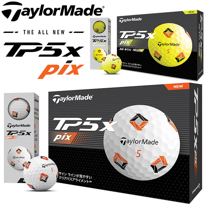 TaylorMade TP5x Pix ボール 2024年モデル N0804201 1ダース TP5 ゴルフボールの商品画像