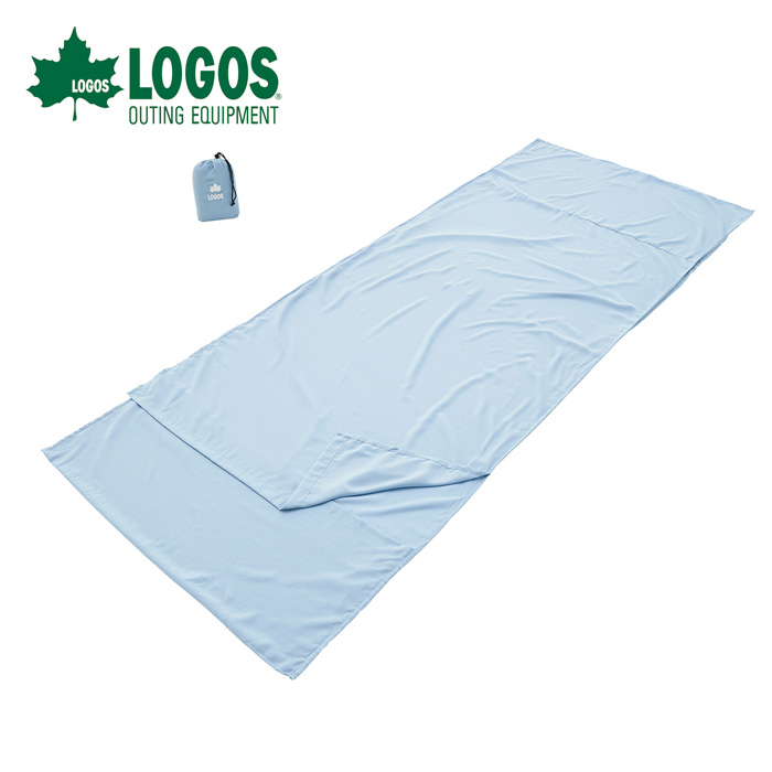 LOGOS ロゴス 抗菌防臭シルキーインナーシュラフ 72600325（ブルー） アウトドア　封筒型寝袋の商品画像