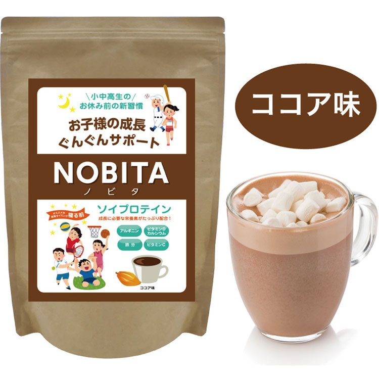 NOBITA NOBITA ソイプロテイン ココア味 600g ソイプロテインの商品画像