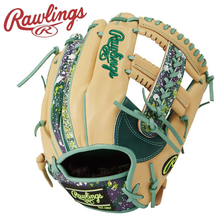 Rawlings HOH BLIZZARD ＆ Wizard #01 内野手 右投 （ダークグリーン） GR3HOCK4MG-DGRN HOH 軟式グローブの商品画像