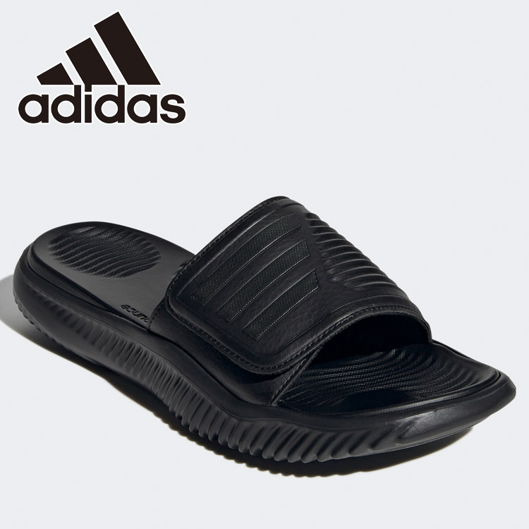 adidas ALPHABOUNCE SLIDES GY9416 （コアブラック/コアブラック/コアブラック） AlphaBOUNCE メンズシャワーサンダルの商品画像