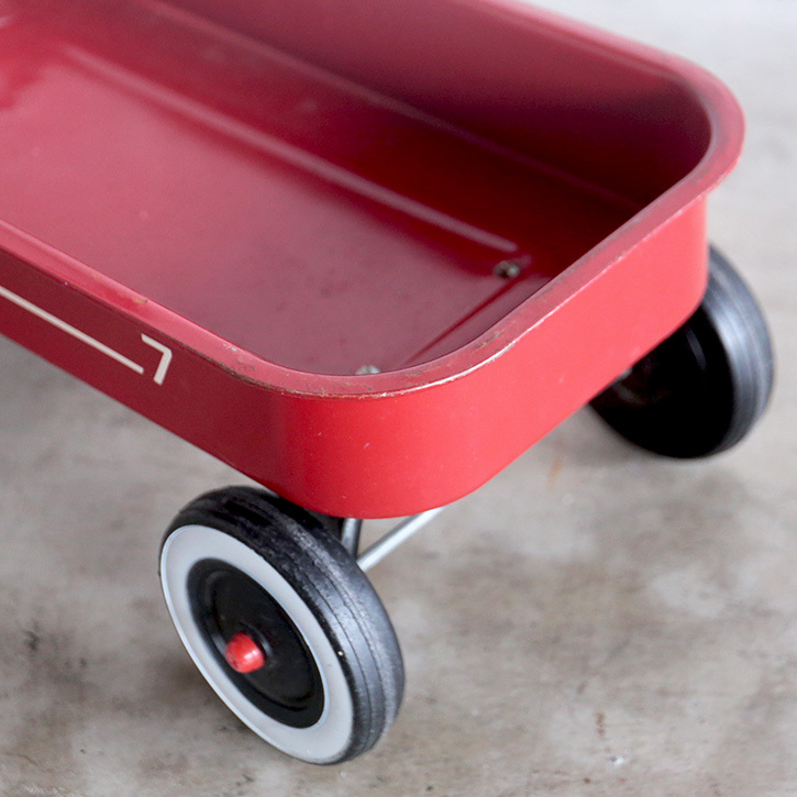  radio Flyer RADIO FLYER Cart push car tool inserting red 60 period gardening display kids Vintage America 