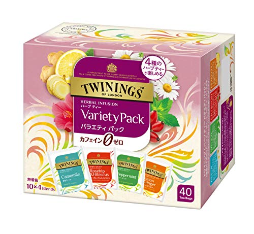 TWININGS トワイニング ハーブティー バラエティパック ティーバッグ 40袋入 × 1箱 ハーブティーの商品画像