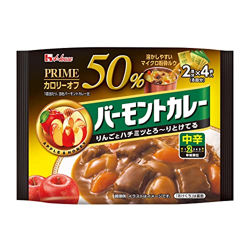 ハウス食品 ハウス食品 プライムバーモントカレー 中辛 103g×6個 調味料 カレールーの商品画像