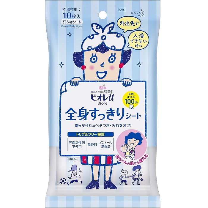 ビオレu 全身すっきりシート 携帯用 10枚入×1の商品画像