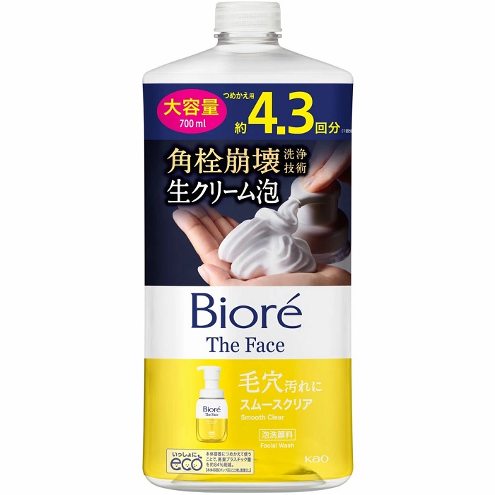 ビオレ ザフェイス 泡洗顔料 スムースクリア つめかえ用 大容量 700ml×1の商品画像