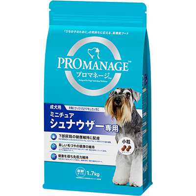 MARS（ペット用品、食品） プロマネージ ミニチュアシュナウザー 成犬用 1.7kg ×1個 プロマネージ ドッグフード ドライフードの商品画像