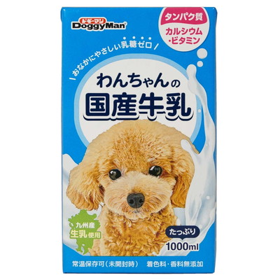 ドギーマン わんちゃんの国産牛乳 1000ml×6個の商品画像