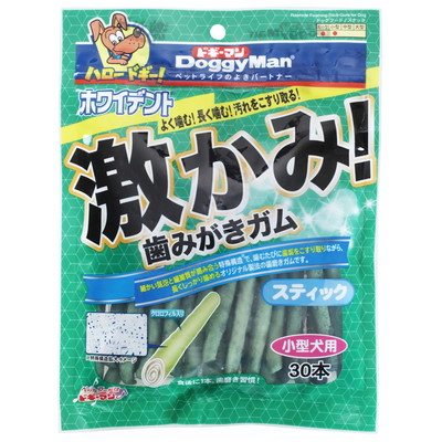 ドギーマン 激かみ！歯みがきガム スティック 小型犬用 30本×1個の商品画像