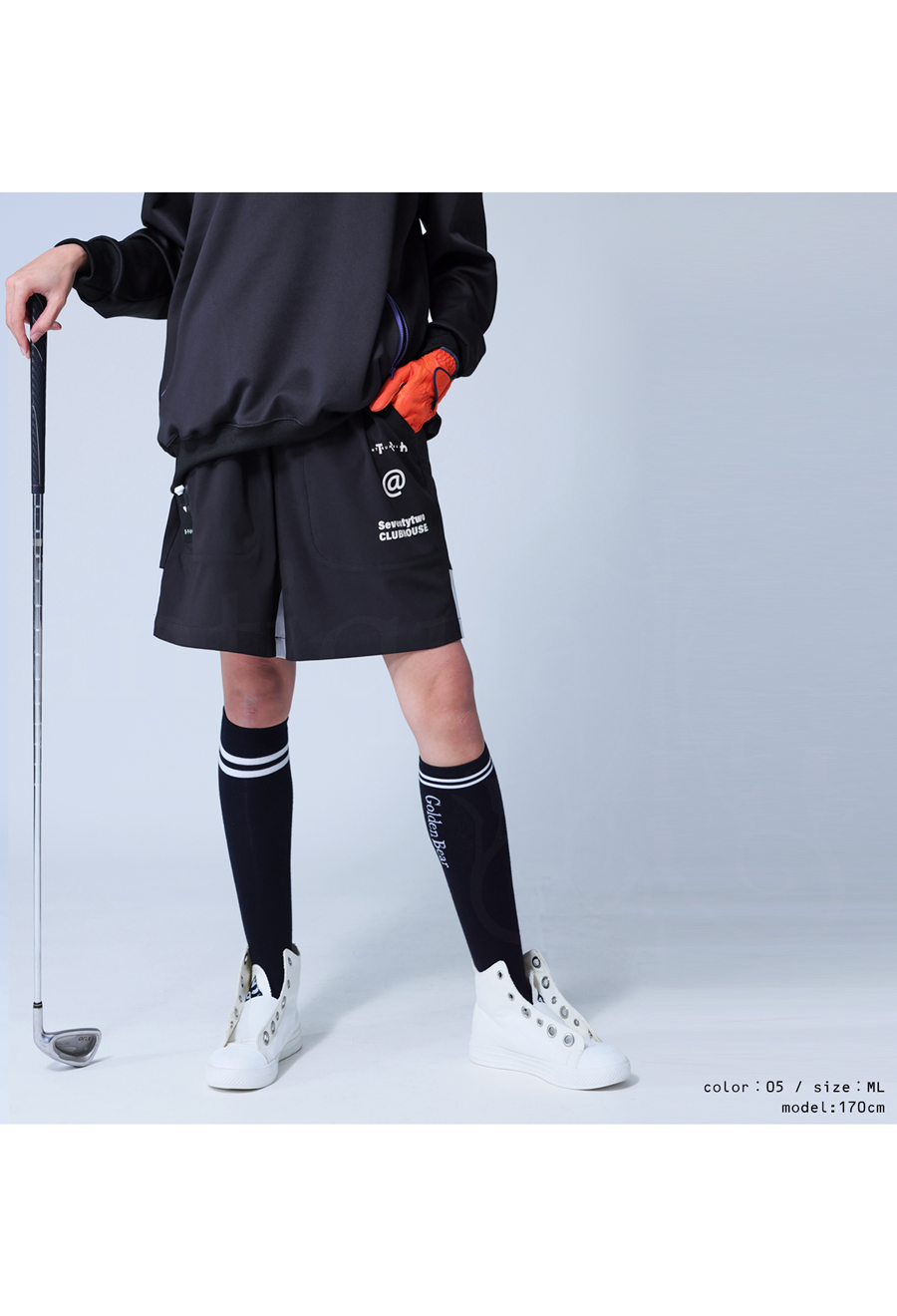 ANTIQUA GOLF×STCH shorts lady's free shipping *4 month 19 day 10 hour ~ sale. black is soon sale expectation!100pt mail service possible Mother's Day 