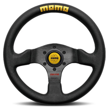 MOMO MOMO モモ FULL SPEED 328D 90mm DEEP BKレザー/BKスポーク