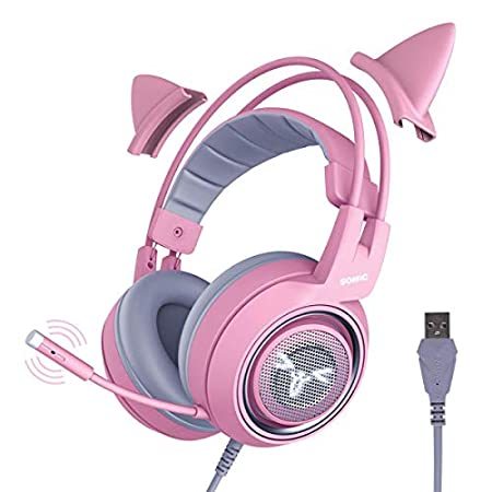 Somic Somic G951 Pink ゲーミングヘッドセット 猫耳ヘッドホン イヤホンマイク ヘッドセット 最安値 価格比較 Yahoo ショッピング 口コミ 評判からも探せる