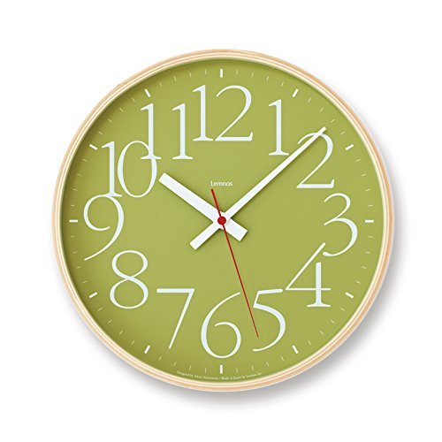 レムノス AY clock RC 山本 章 AY14-10 GN（グリーン） 掛け時計、壁掛け時計の商品画像