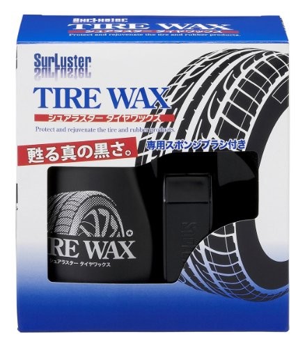 シュアラスター 洗車用品 タイヤ艶出し剤 タイヤワックス UVカット 専用スポンジ付 200ml S-67の商品画像
