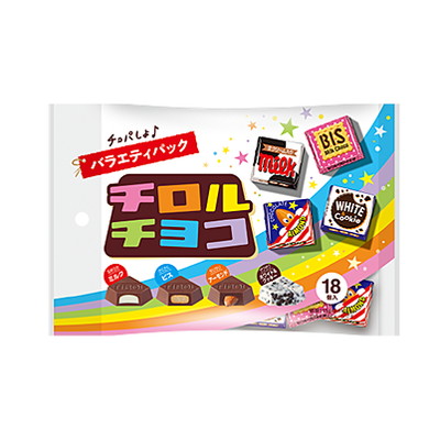 チロルチョコ バラエティパック 18個入×1袋の商品画像