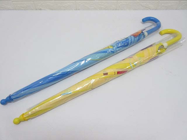 [ новый старый товар ] Disney детский Jump зонт Винни Пух 2 шт. комплект 55cm голубой &amp; желтый Disney Pooh ученик начальной школы для зонт для малышей зонт Kids 