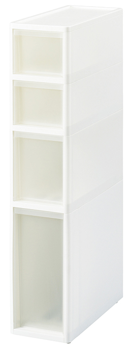 JEJアステージ JEJアステージ リセスタイル スリムストッカー 幅18cm 4段 S2M1L1（ホワイト）×1個 その他収納、ラックの商品画像