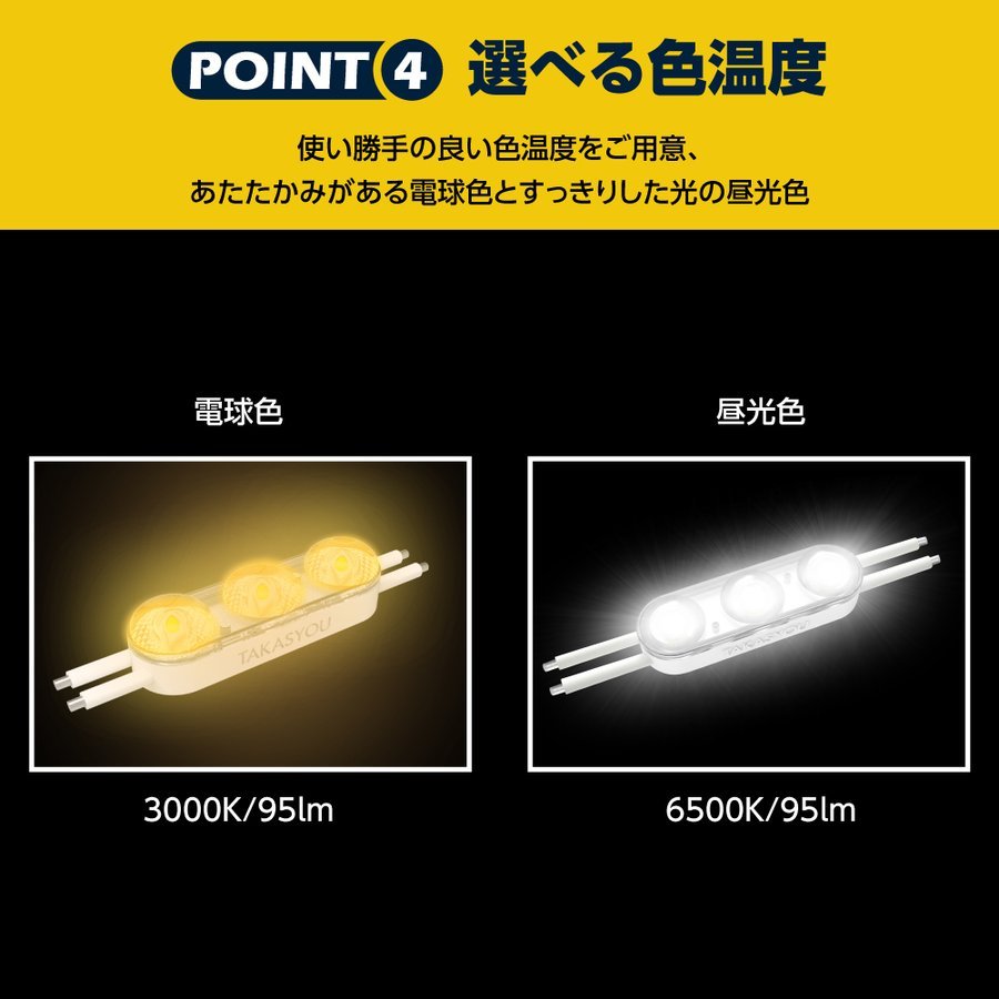  новый товар led модуль линзы цельный 3 лампа модель ip67 водонепроницаемый днем свет цвет 6500k tks-m3-100