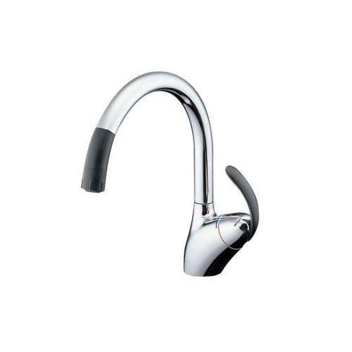 ニューウェーブシリーズ 台付シングル混合水栓（ハンドシャワー） TKN34PBRRAの商品画像