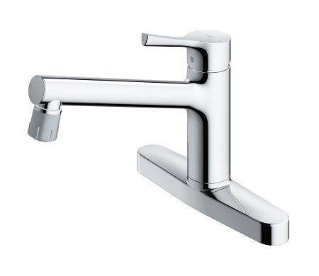 GGシリーズ 台付シングル混合水栓（エコシングル、吐水切替、共用） TKS05313Jの商品画像