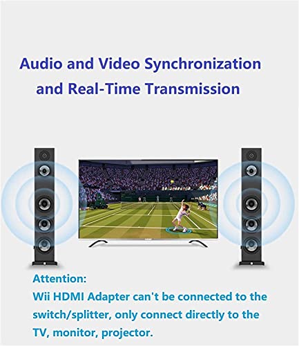 Beigemo Wii HDMI конверсионный адаптор Wii to HDMI изменение конвертер 1080p Nintendo Wii/HD/HDTV. соответствует 