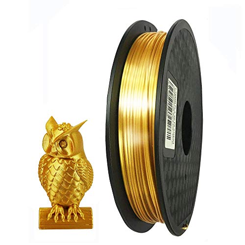 3D printer silk Gold filament. Gold 1.75mm 0.5KG metal. feeling of quality metal color gold color (Gold) 3D printer for filament PLA Gold ( genuine. gold 