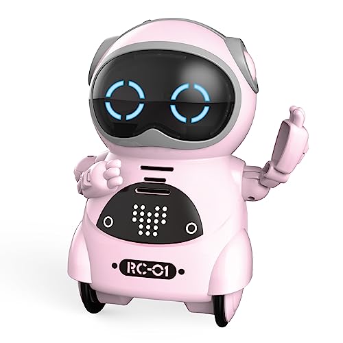 ポケットロボット Pocket Robot ミニサイズ コミュニケーション ダンス 歌 スマートロボット (ピンク) 知育玩具の商品画像