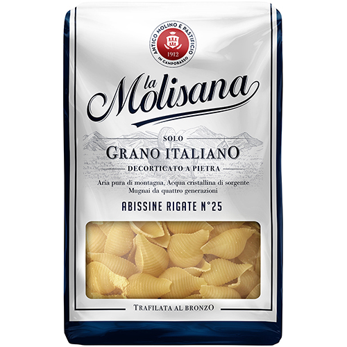 La Molisana ラ・モリサーナ No.25 コンキリエ・リガーテ・ブロンズ 500g×1個 パスタの商品画像