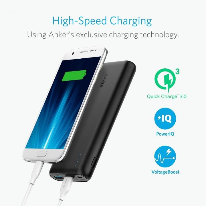 Anker A1278011 （PowerCore Speed 20000 20000mAh ブラック） PowerCore モバイルバッテリーの商品画像