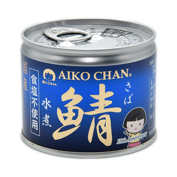 AIKO CHAN あいこちゃん 鯖水煮 食塩不使用 190g×6缶 缶詰の商品画像
