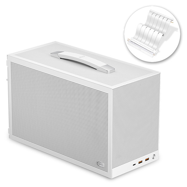 CPS PC кейс K101MESHWH-RCSET Mini-ITX подъемник карта приложен белый - ваш заказ -0267-4573615590250-ds